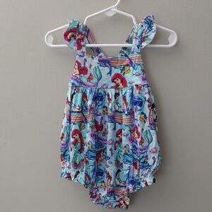 BNWT Showstoppers 2T Little Mermaid Bubble very vibrant in color ruffle straps